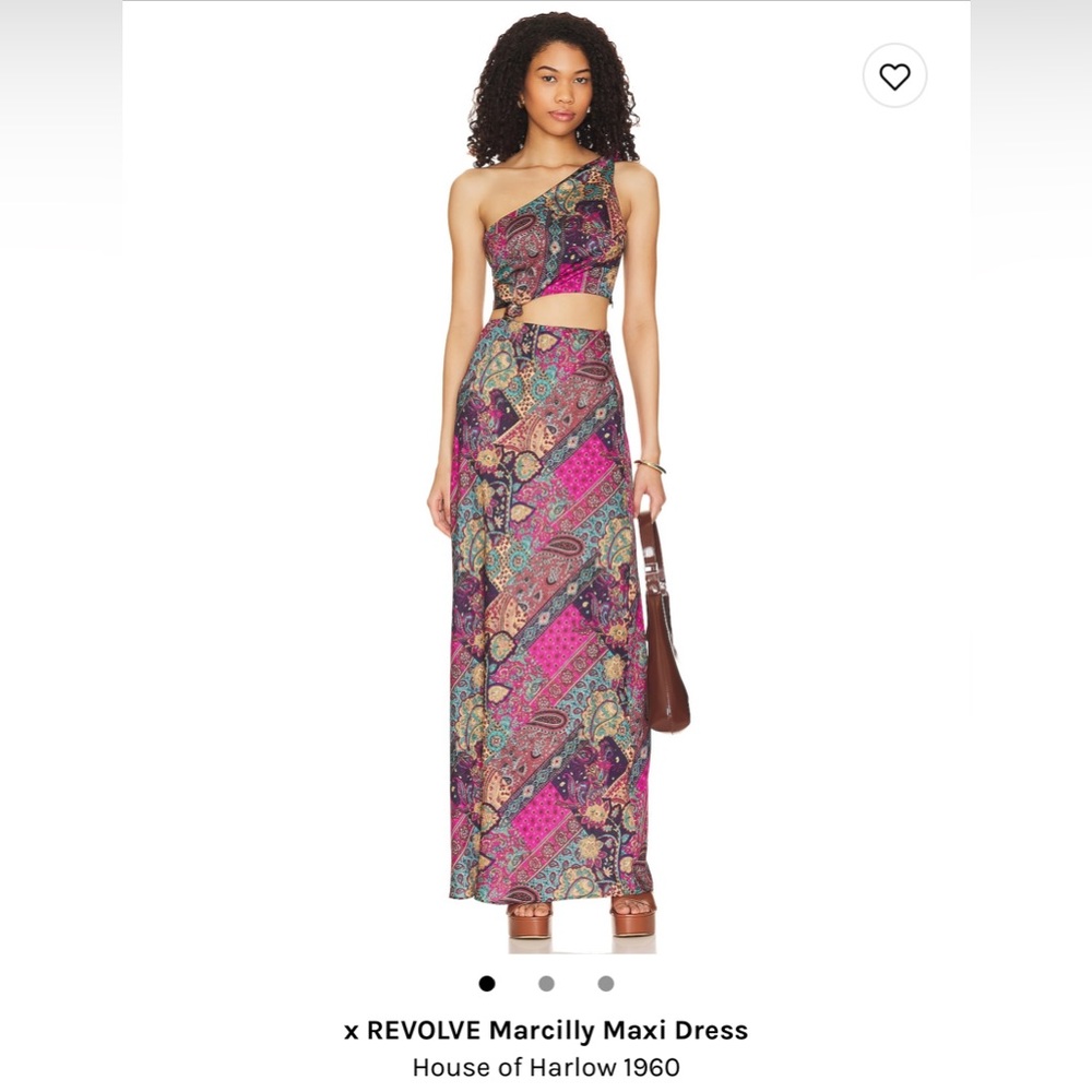 Revolve One Shoulder Maxi Dress with Cut-Out
